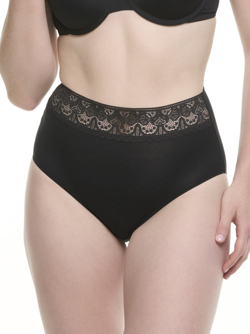 6-Pack Lace Trim Cotton Brief Panties