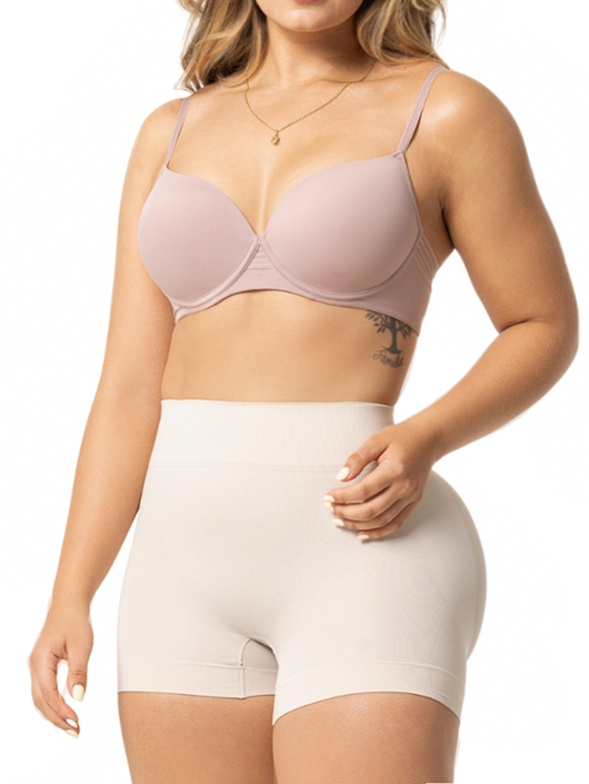 Fajas Tummy Control Boyshort Panty with Butt Lifter Effect