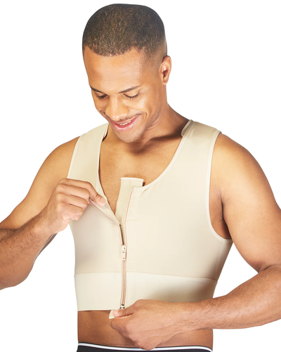 Men’s Shapewear Zippered Short Vest - 784