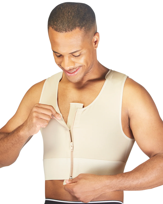 Men’s Shapewear Zippered Short Vest - 784