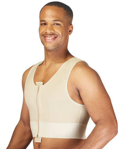 Men’s Shapewear Zippered Short Vest - 784