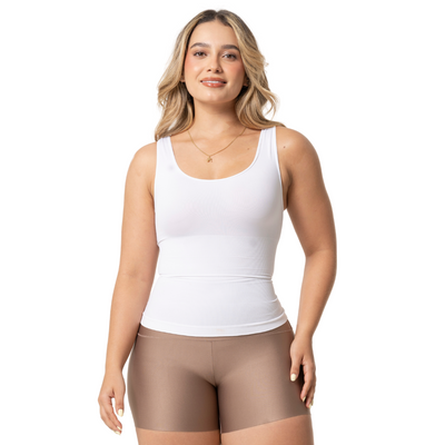 Fajas Seamless Camisole Tank Top for Women with Built-in Shelf Bra