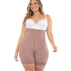 Fajas High Compression Mid-Thigh Panty Shaper with Butt Lift - Cocoa