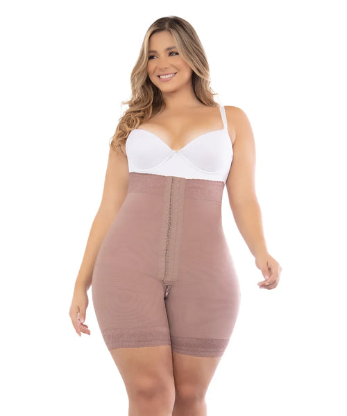 Fajas High Compression Mid-Thigh Panty Shaper with Butt Lift