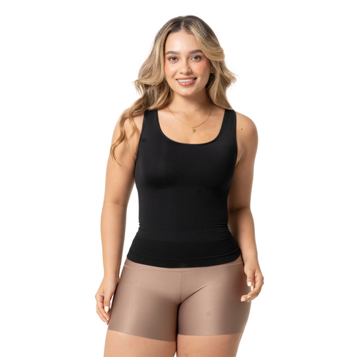 Fajas Seamless Camisole Tank Top for Women with Built-in Shelf Bra