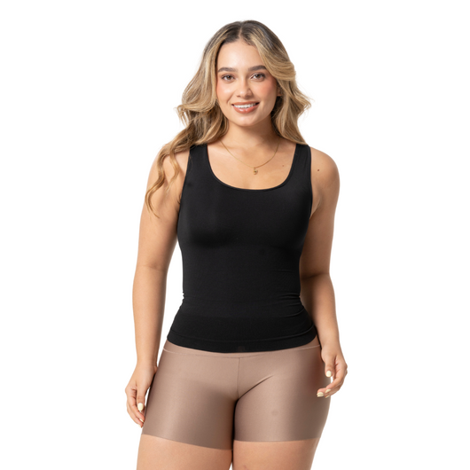 Fajas Seamless Camisole Tank Top for Women with Built-in Shelf Bra