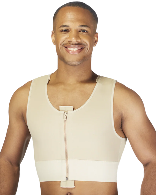 Men’s Shapewear Zippered Short Vest - 784