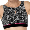 Manila High Neck Wire-Free Bikini Top - Black
