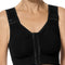 Lymph Flow Long Wire-Free Front-Closure Bra - Black, Lymphedema Compression Support