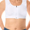 Lymph Flow Wire Free Front Closure Bra - White