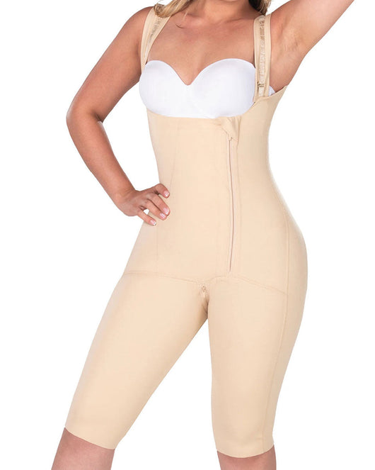 Fajas Stage 1 Post Surgery Faja Colombiana for Women Knee Length & Open Bust