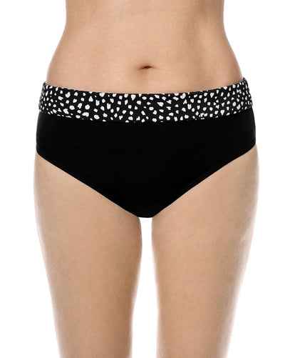 Manila High Waist Swim Panty - Black