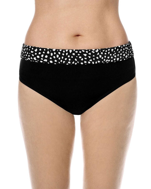 Manila High Waist Swim Panty - Black