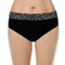 Manila High Waist Swim Panty - Black