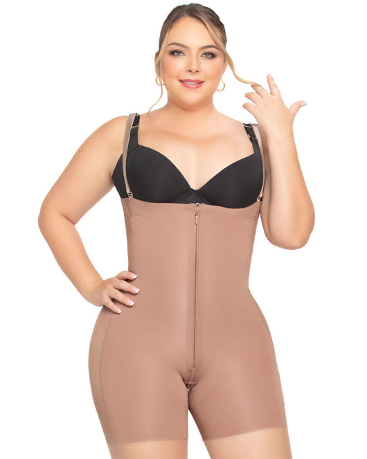 Fajas Seamless Open Bust Strapless Shapewear Bodysuit Shorts Fajas Stage 1
