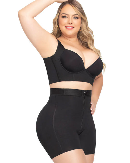 Colombian Fajas Tummy Control Seamless Shapewear Shorts With Zipper