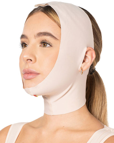 Fajas Facial Post-Surgical Chin Strap for Double Chin Postoperative Liposuction Bichectomy