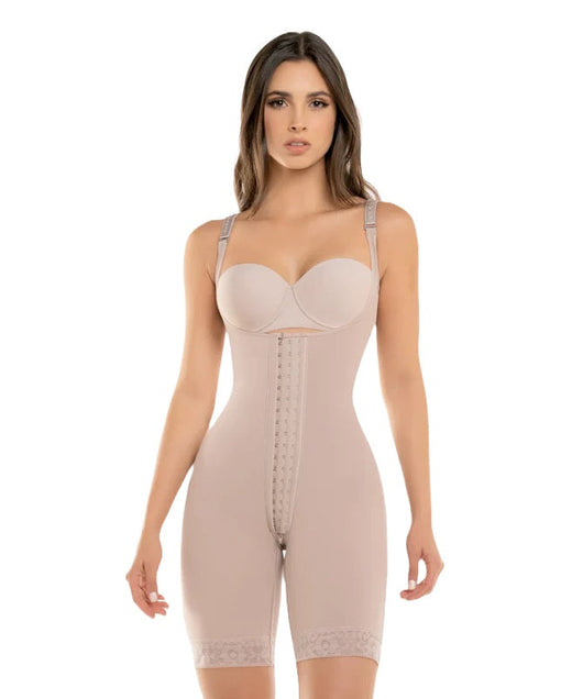 Hook Closure Bodysuit With Zip Crotch - 463
