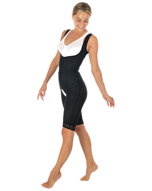 Short Lipo-panty Hbblxl With Zipper Crotch High Back, Above Knee