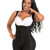 Fajas Open Bust Post-Op Faja for Women Mid Thigh Shaper w/ Wide Adjustable Straps