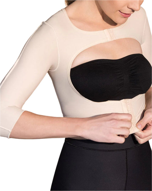 Open Bust Vest - 3/4 Length Sleeves