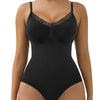 Lace Seamless Tummy Control Bodysuit with Adjustable Straps Firm Compression