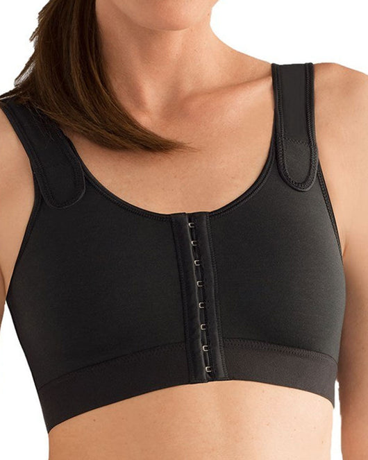 Sarah Front Closure Wire-Free Bra - Black