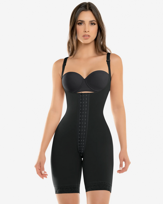 Hook Closure Bodysuit With Zip Crotch - 463