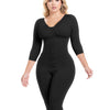 Fajas Post Surgery Stage 1 BBL Compression Garment Fajas Colombiana Post op with Bra - Black