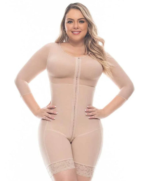 Fajas Post Surgery Full Guitar Shaped Shapewear With Built-In Bra For Women