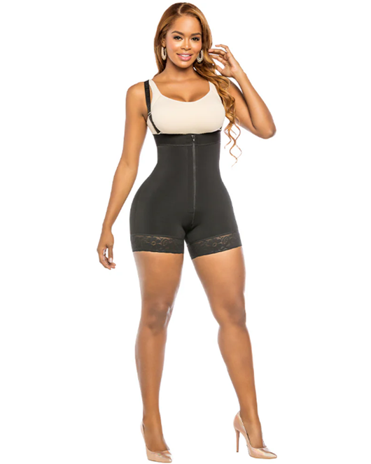 Special Curvy High Waist Push-up Panty With Zipper - Strapless
