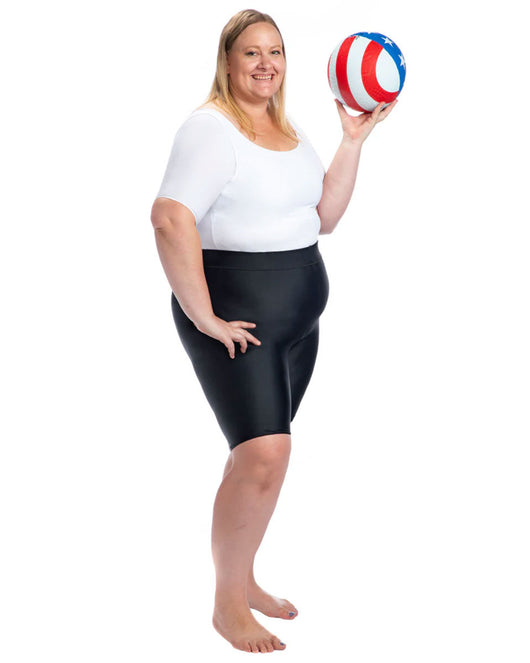 High Waist Compression Shorts - Layer Over Stockings