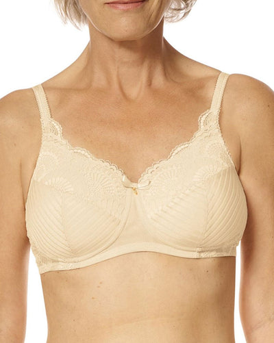 Karolina Padded Wire-Free Bra - Black / Sand