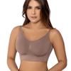 Seamless Bralette With Adjustable Back Wire-Free Mocha