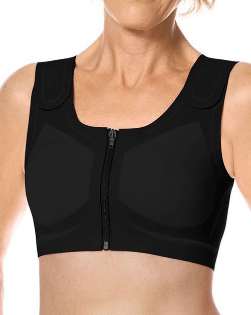 Lymph Flow Wire Free Front Closure Bra - Black