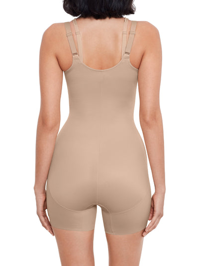 Instant Tummy Tuck! Open-Bust Mid-Thigh Shaping Bodysuit