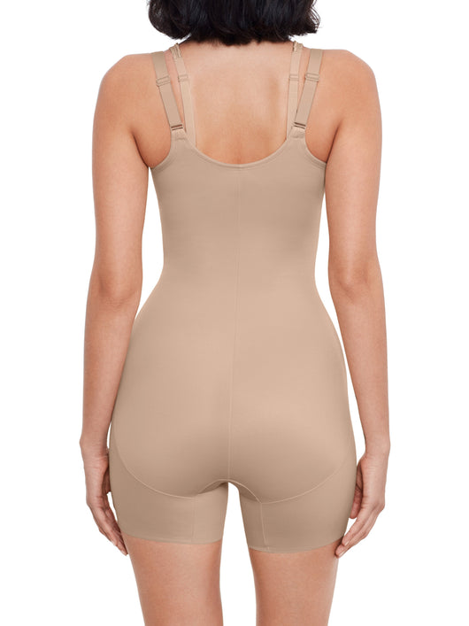 Instant Tummy Tuck! Open-Bust Mid-Thigh Shaping Bodysuit
