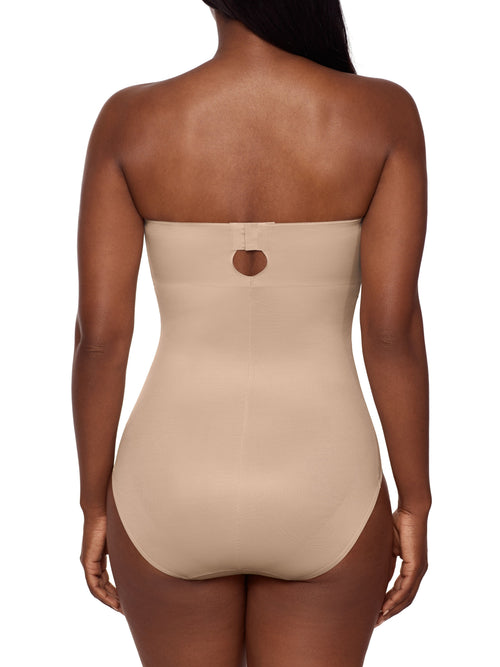Show Stopper Strapless Shapewear Bodysuit With Firm Control And Detachable Straps