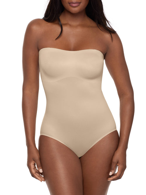 Show Stopper Strapless Shapewear Bodysuit With Firm Control And Detachable Straps