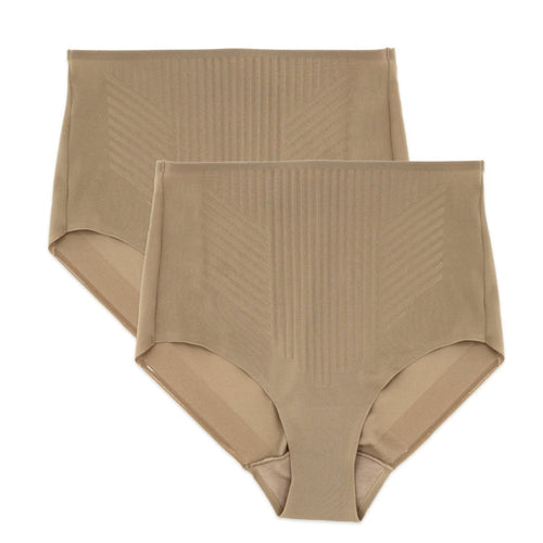 Tummy Control 2-Pack Light Control Shaping Briefs with Cotton Gusset