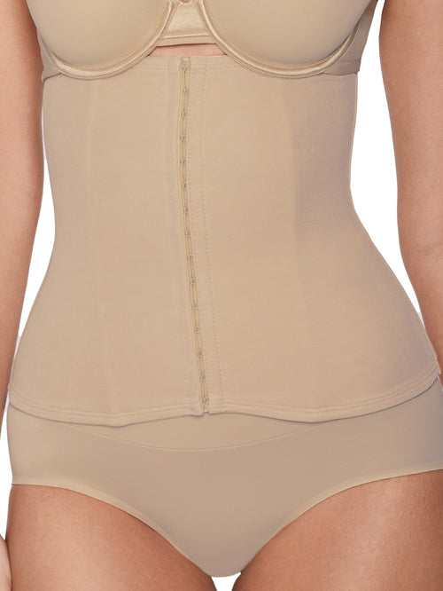 Inches Off Waist Cincher Extra Firm Control Hook-And-Eye Closure