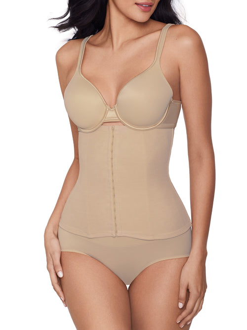 Inches Off Waist Cincher Extra Firm Control Hook-And-Eye Closure