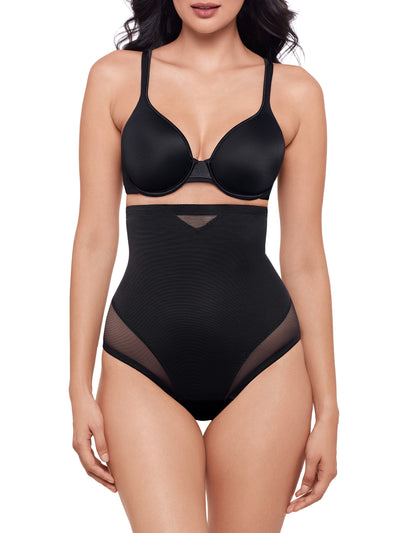 Sexy Sheer Shaping High-Waist Thong