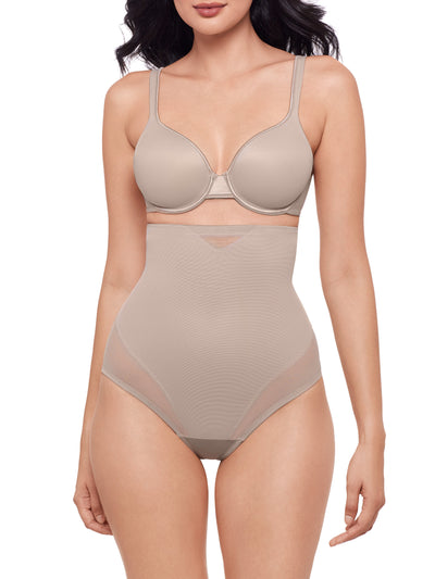 Sexy Sheer Shaping High-Waist Thong