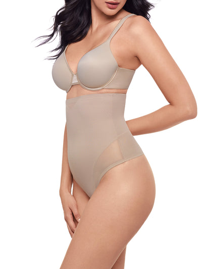 Sexy Sheer Shaping High-Waist Thong