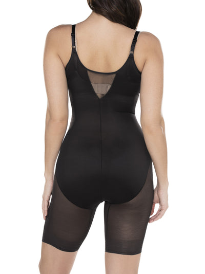 Sexy Sheer Shaping Open-Bust Thigh Slimming Bodysuit