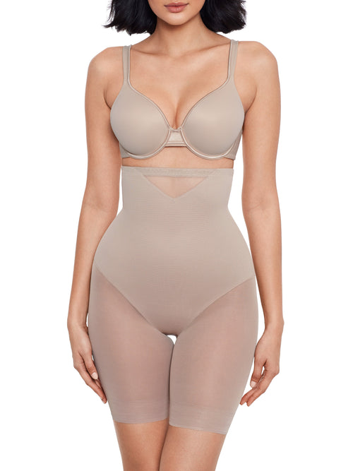 Sexy Sheer Shaping High-Waist Thigh Slimmer