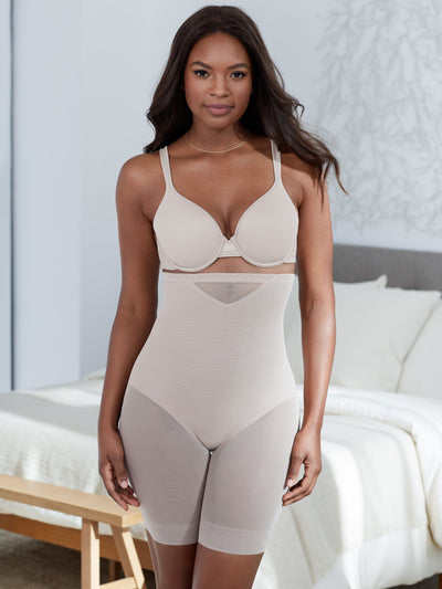 Sexy Sheer Shaping High-Waist Thigh Slimmer