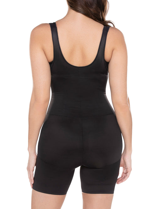 Shape Away Open-Bust Thigh Slimmer Bodysuit