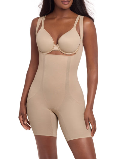 Shape Away® Open-Bust Thigh Slimmer Bodysuit